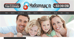 Desktop Screenshot of madisonhvacr.com